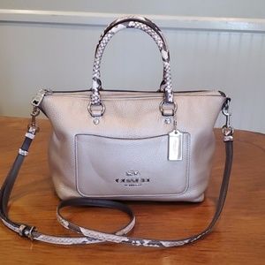 COACH Exotic Trim Emma Crossbody/Bag